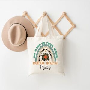 Be kind to your mental health tote bag